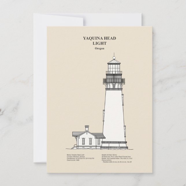 Yaquina Head Lighthouse - Oregon - SBD Card (Front)