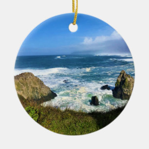 Yaquina Head Outstanding Natural Area, Oregon Ceramic Ornament