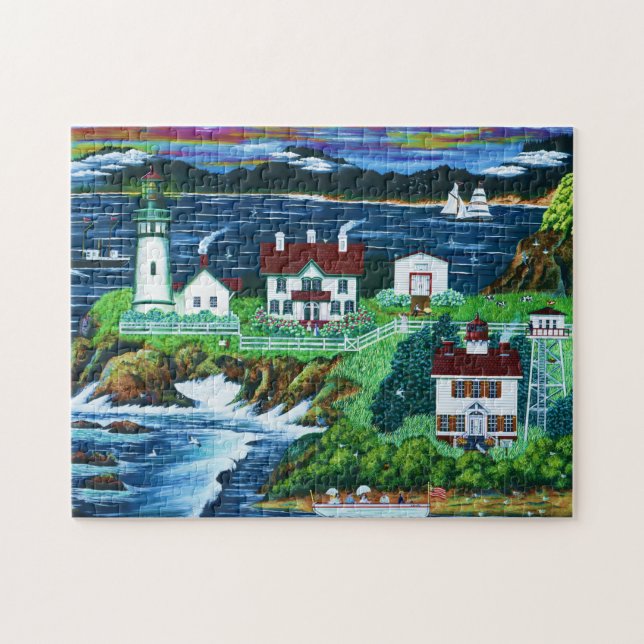 Yaquina Lighthouse Jigsaw Puzzle (Horizontal)