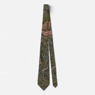 Yard Dog 1 Wild Green Abstract Tie