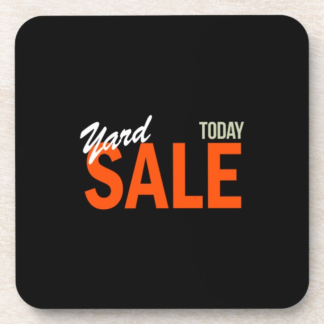 Yard Sale Today Coaster (Front)
