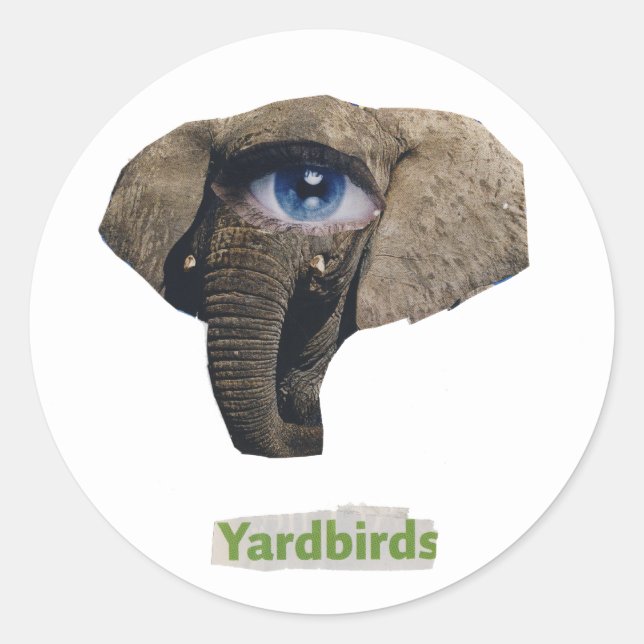 Yardbirds Classic Round Sticker (Front)