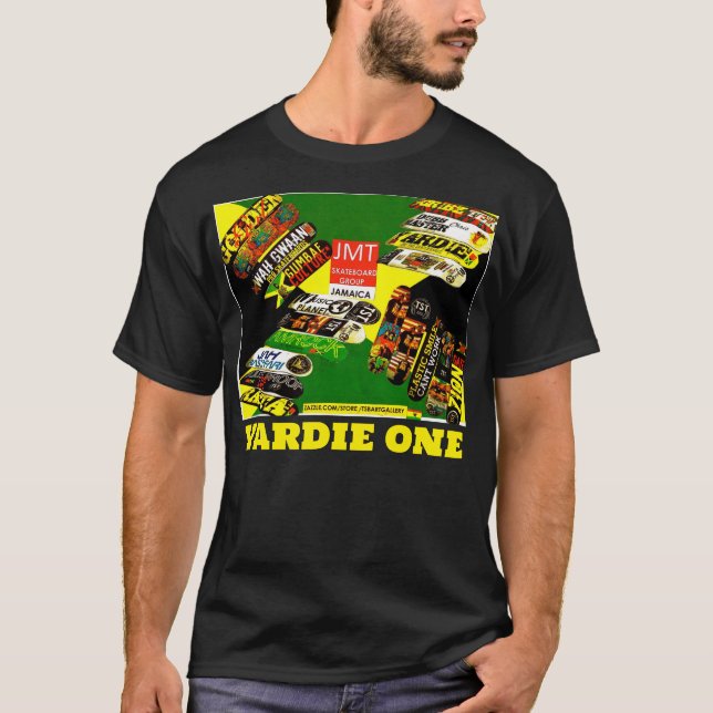YARDIE ONE. Basic Dark T-Shirt (Front)