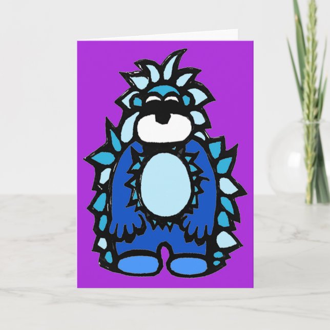 Yardley the Yeti note cards (Front)