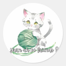 Yarn ah jouer autocollant