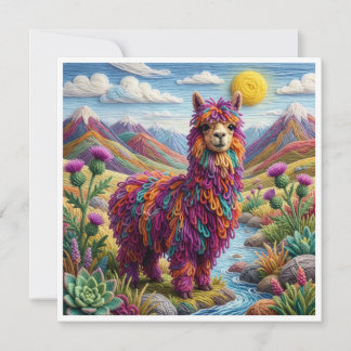 Yarn Alpaca By a Yarn Mountain Steam