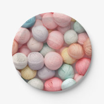 Yarn Ball Paper Plate Craft Party Tea Party