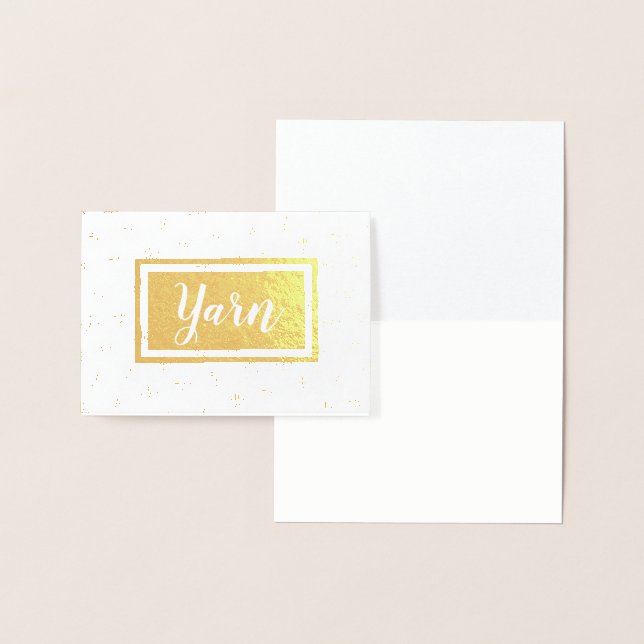 Yarn Ball Print Crafts Foil Card (Display)