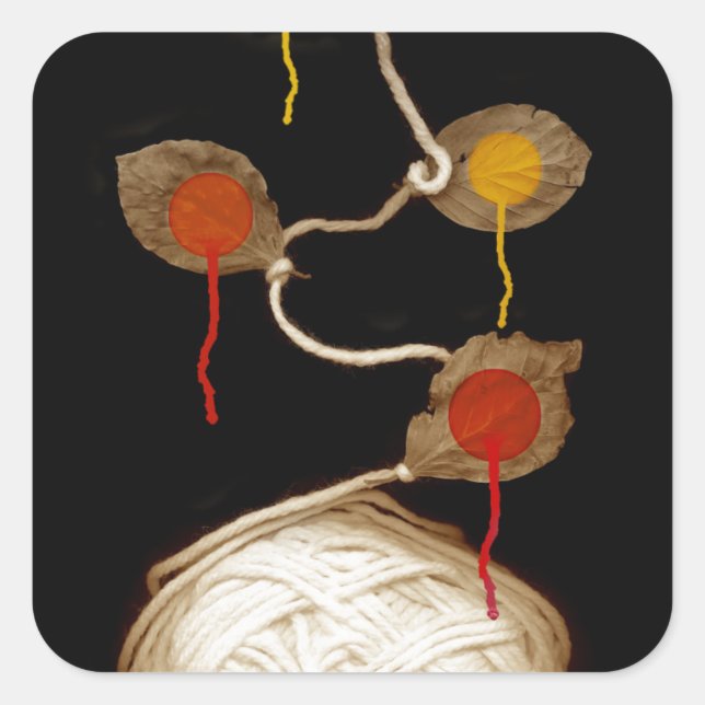 yarn bloom 2013 square sticker (Front)