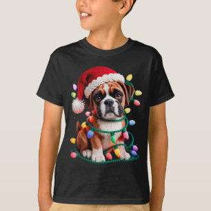 Yarn Boxer Dog Sewing Knitting Crocheting Christma T-Shirt