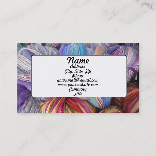Yarn Business Card (Front)