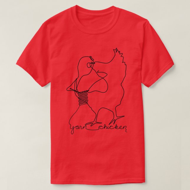Yarn Chicken 1  T-Shirt (Design Front)