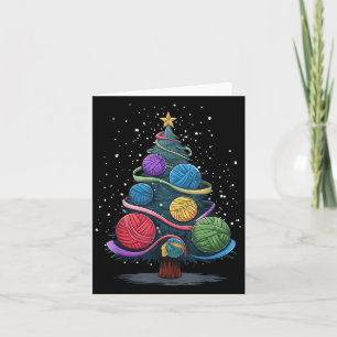 Yarn Christmas Tree Card