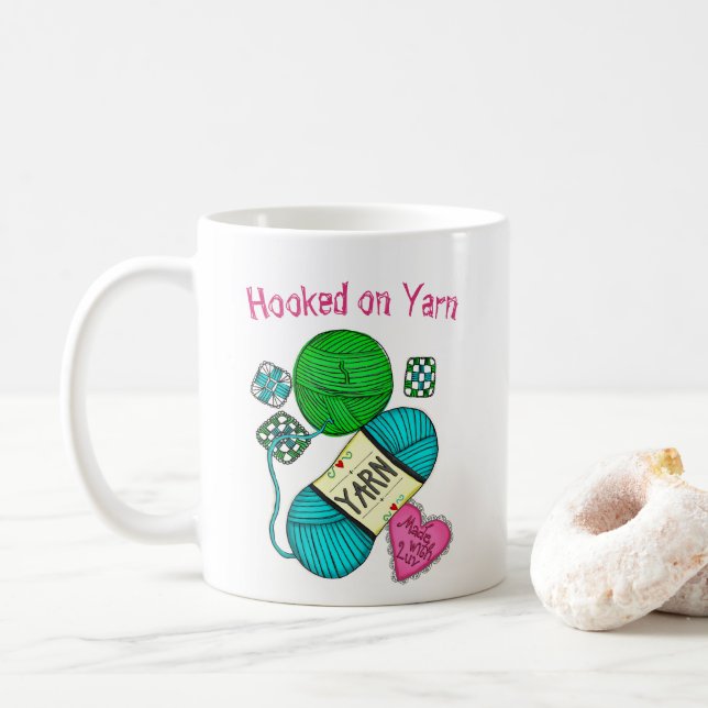 Yarn Coffee Mug (With Donut)