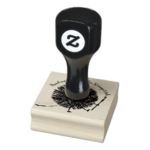 Yarn crochet hook handmade with love rubber stamp