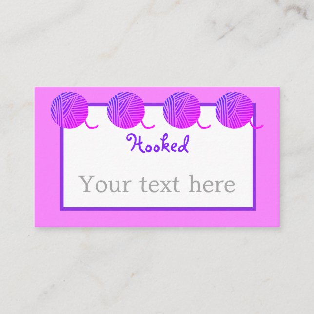 Yarn Crochet/Knit Business Card (Front)