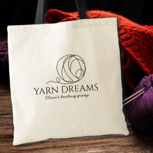 Yarn Dreams Minimalist Name Tote Bag
