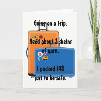 Yarn, Greeting card, Note card for knitters