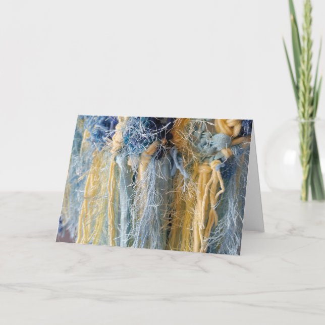 Yarn Image Blank Note Card (Front)