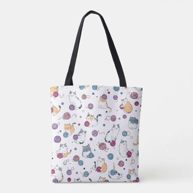 Yarn Kittens Tote Bag (Back)
