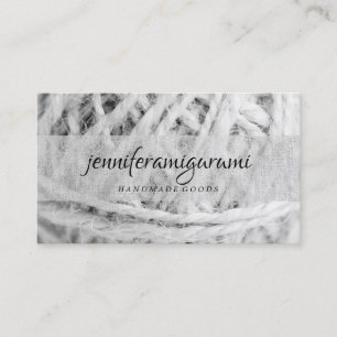 Yarn Knitting Crochet Amigurumi Craft Art Business Card
