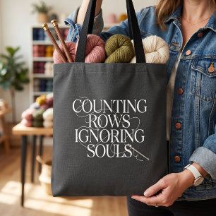Yarn Project Bag Funny Knitters Counting Rows