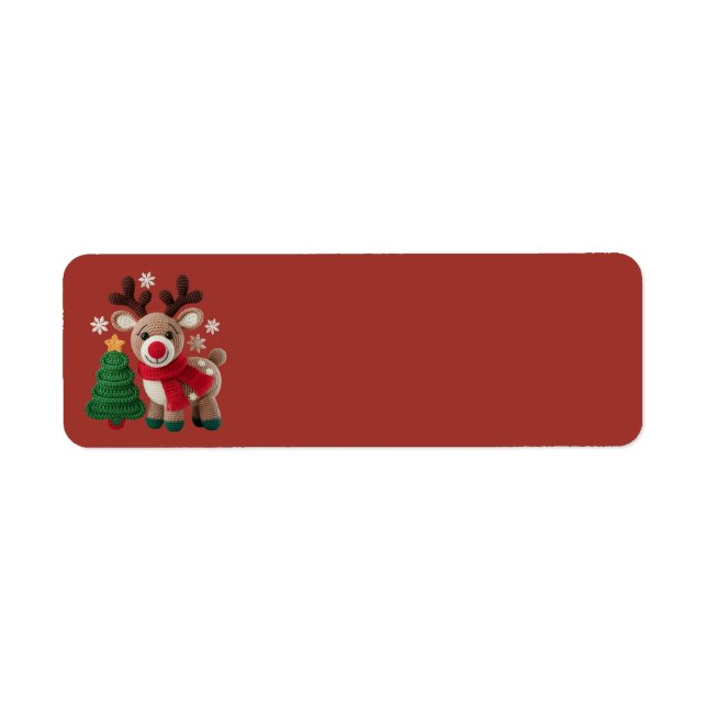 Yarn Rudolph Address Labels (Front)