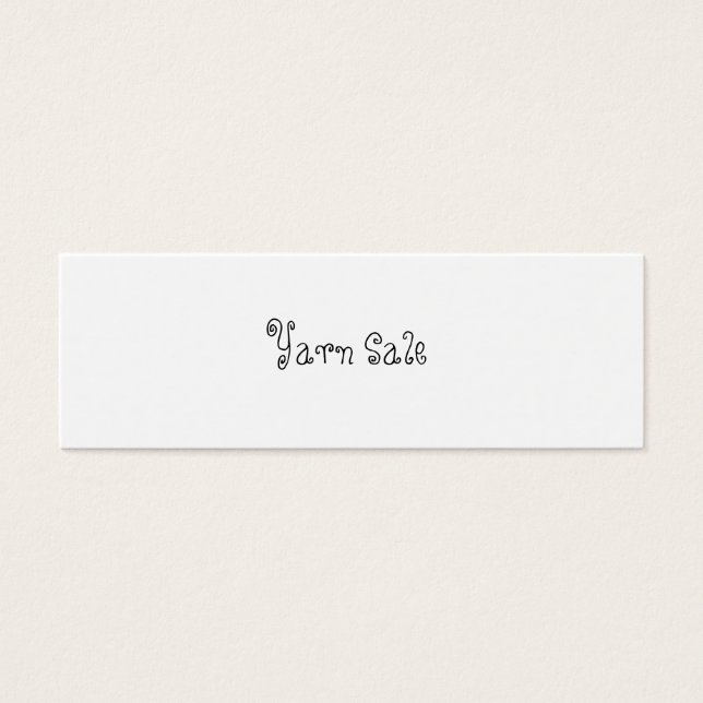 Yarn Sale (Front)