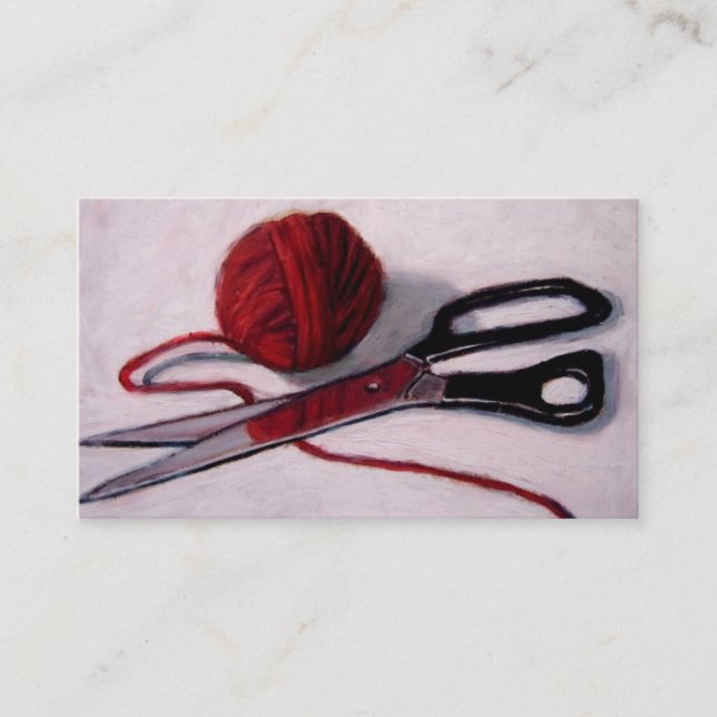 YARN, SCISSORS: ART: BUSINESS CARD (Front)