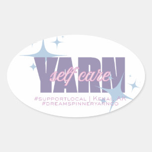 Yarn Self Care Oval Sticker