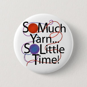 Yarn Time 2 Inch Round Button