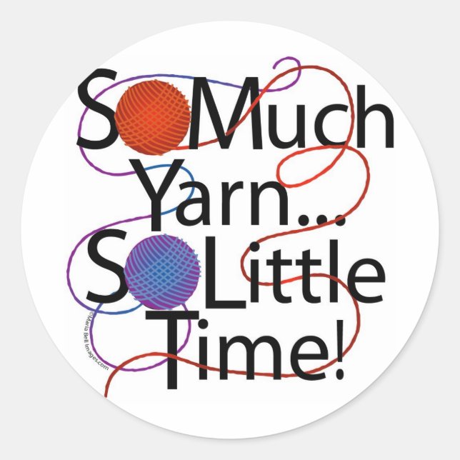 Yarn Time Classic Round Sticker (Front)