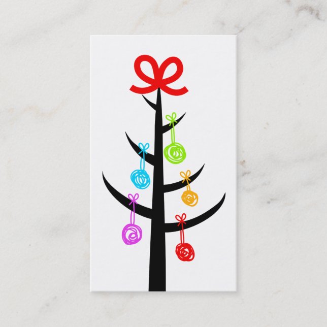 Yarn Tree Knit Crochet Business Card (Front)