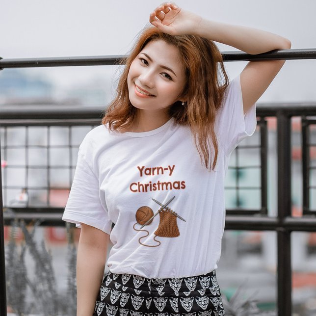 Yarn-y Christmas Knitting T-Shirt (Creator Uploaded)