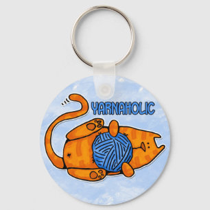 yarnaholic keychain