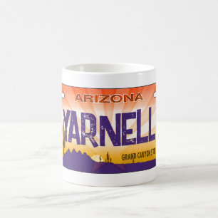 Yarnell Arizona flag license plate mug