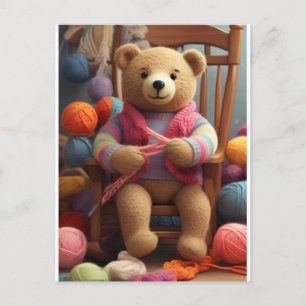 Yarnie Bear Postcard