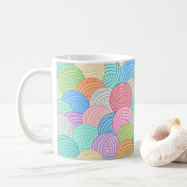 Yarns of Many Colours Classic Mug (With Donut)