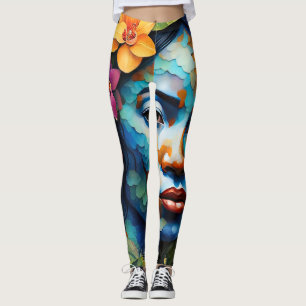 “Yarumi” Orchid Spirit - Women In Amazonia         Leggings