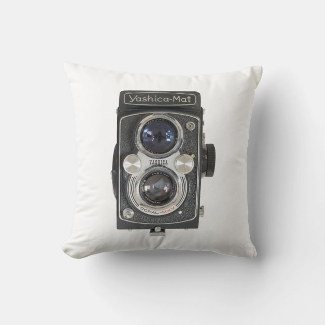 Yashica-Mat Throw Pillow (Front)