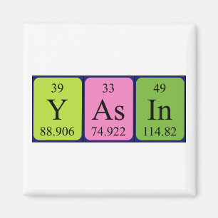 Yasin periodic table name magnet