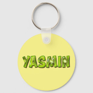 Yasmin Name Kiwi Design Schlüsselanhänger Keychain