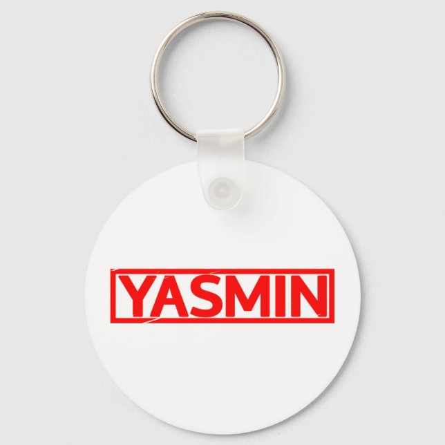 Yasmin Stamp Keychain (Front)