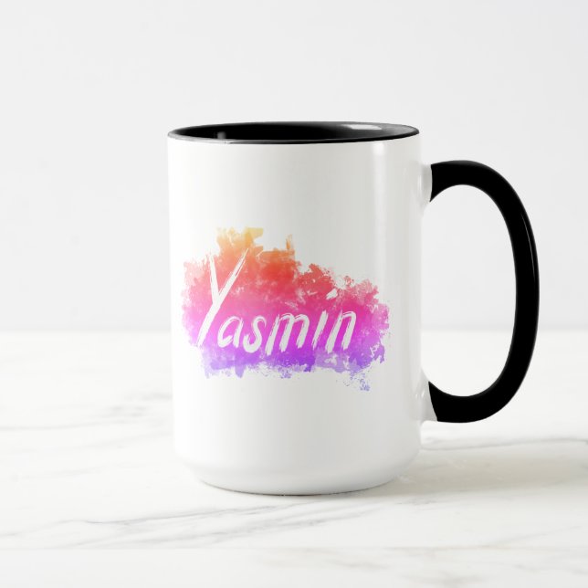 Yasmin - Votre nom sur Mug - Meilleur cadeau | kua (Droite)