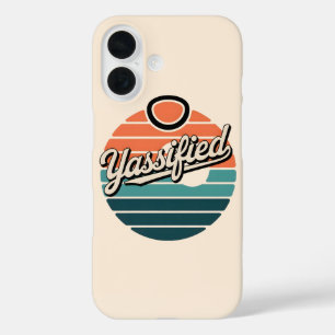 Yassified Retro Sunset iPhone 16 Case