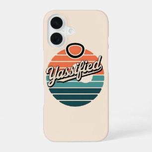 Yassified Retro Sunset iPhone 16 Case