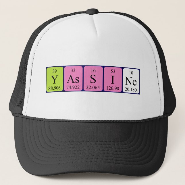 Yassine periodic table name hat (Front)