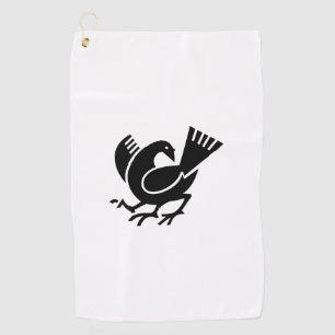 Yata crow golf towel