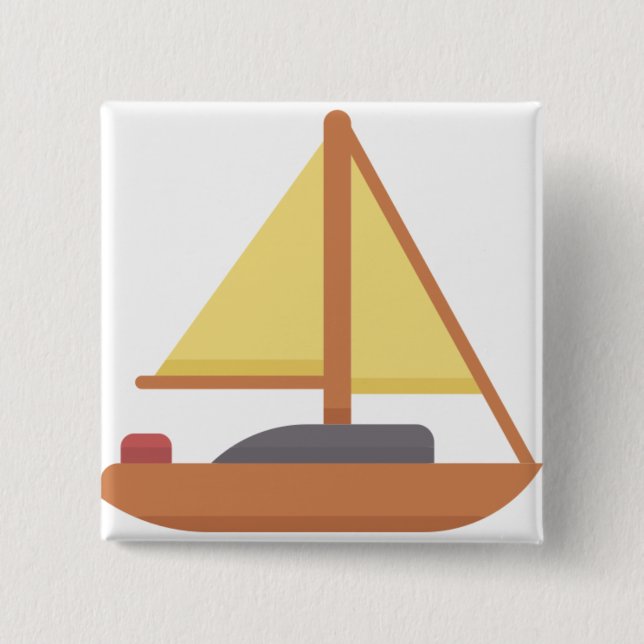 Yatch 2 Inch Square Button (Front)