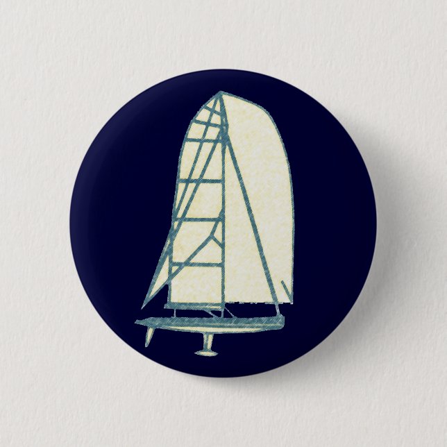 yatching laser class 2 inch round button (Front)